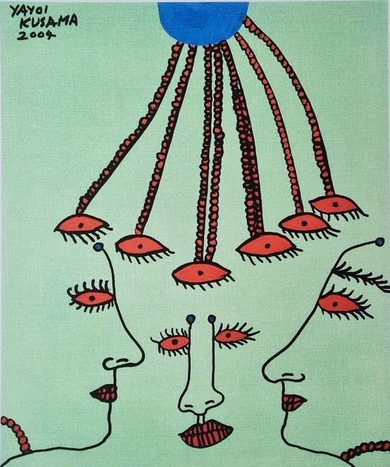 Image 1 of After Yayoi Kusama, Reflecting..., Lithograph, 1990s