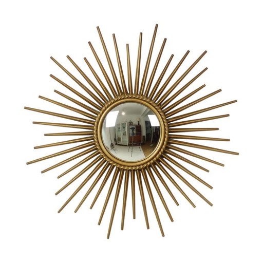 Vintage Sun Mirror Chaty Vallauris 50cm