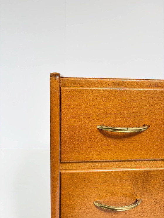Vintage Chest of drawers with 4 drawers – Mid-Century Modern, 1950s, Teak look – Wood (photo 15 of 15)