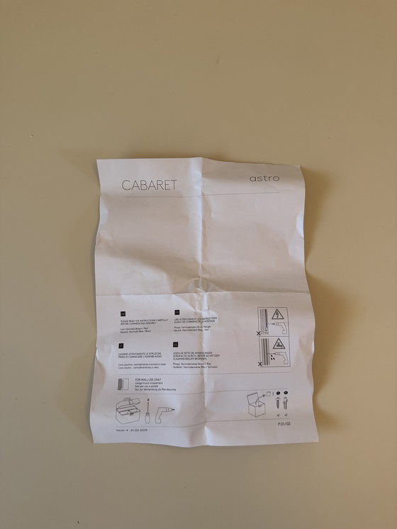 Image 1 of Lampada da parete Astro Cabaret 5, nero opaco