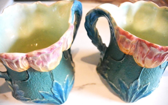 Image 1 of Thulin Pottery - 2 Vazen - #288 - Earthenware - Pair of Art Deco Vases