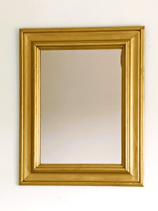 Antique Gilded Wood Mirror
