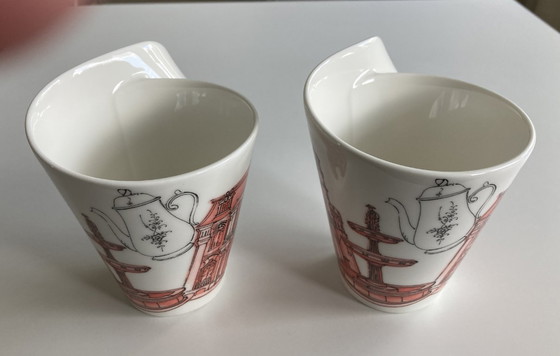Image 1 of Set di 2 tazze Villeroy & Boch edizione New Wave, omaggio di cortesia.