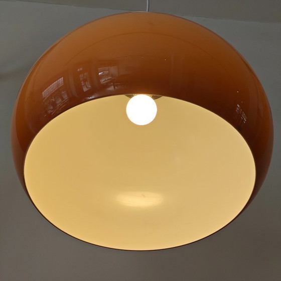 Image 1 of Suspension vintage en plastique beige