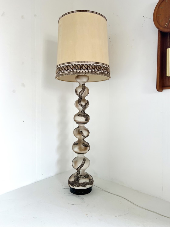 Image 1 of Vintage XL ceramic bubble floor lamp, Kaiser Leuchten '60