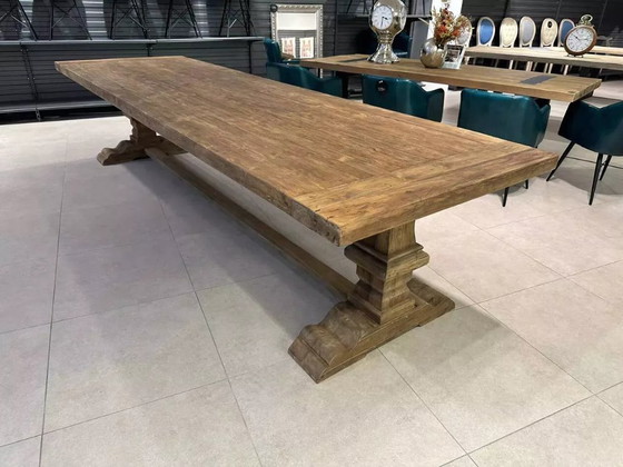 Image 1 of Spirito Monastery table in solid wood - Length 280 cm