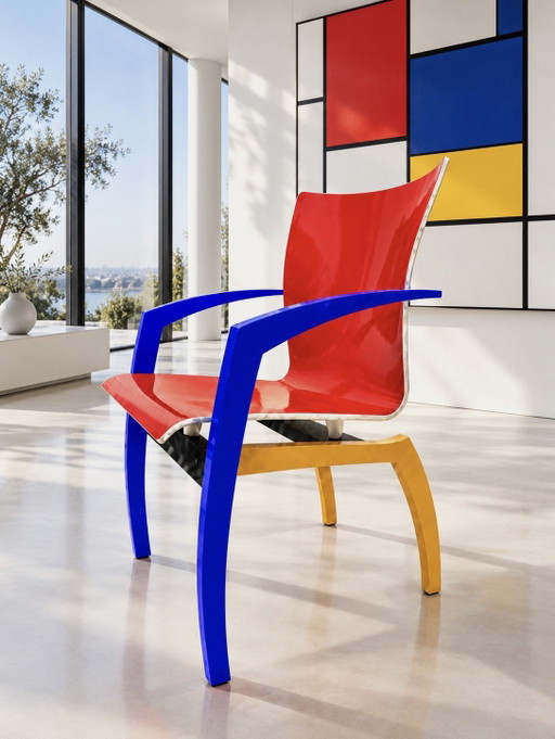 Leolux Camarilla Dining chair "Mondriaan" / De Stijl