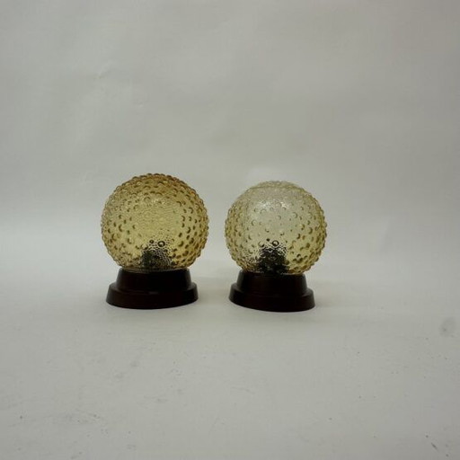 2 lámparas de techo al estilo de Helena Tynell, años 70