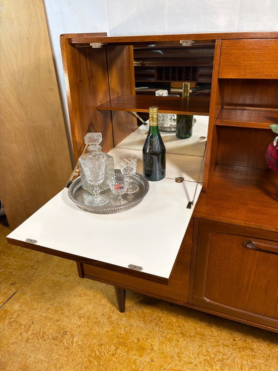 Mid-Century Modern Stonehill Stateroom Teak Highboard – 1960 – Sideboard, Wood (photo 3 of 14)