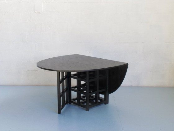 Image 1 of Tavolo in frassino tinto nero di Charles R. Mackintosh, edizione Cassina