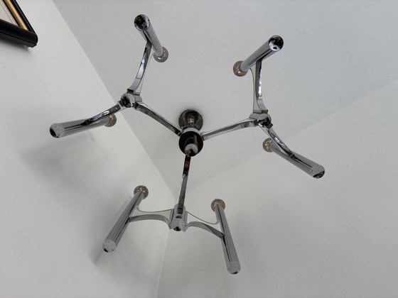 Image 1 of Vintage Sciolari Orbit Kroonluchter (6 lampen)