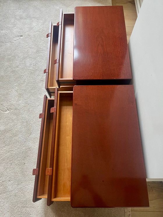 Set of 2 Interlübke MUTARO Chests of drawers – Peter Maly (1979) – Chest of drawers, Leather, Metal (photo 8 of 10)