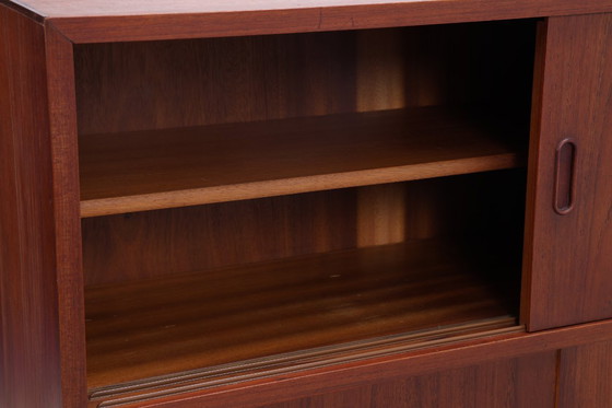 Image 1 of Vintage Teak Armoire à étagères | Mid Century Armoire Highboard | 60's Bar Armoire en bois de rangement '=)-=%.