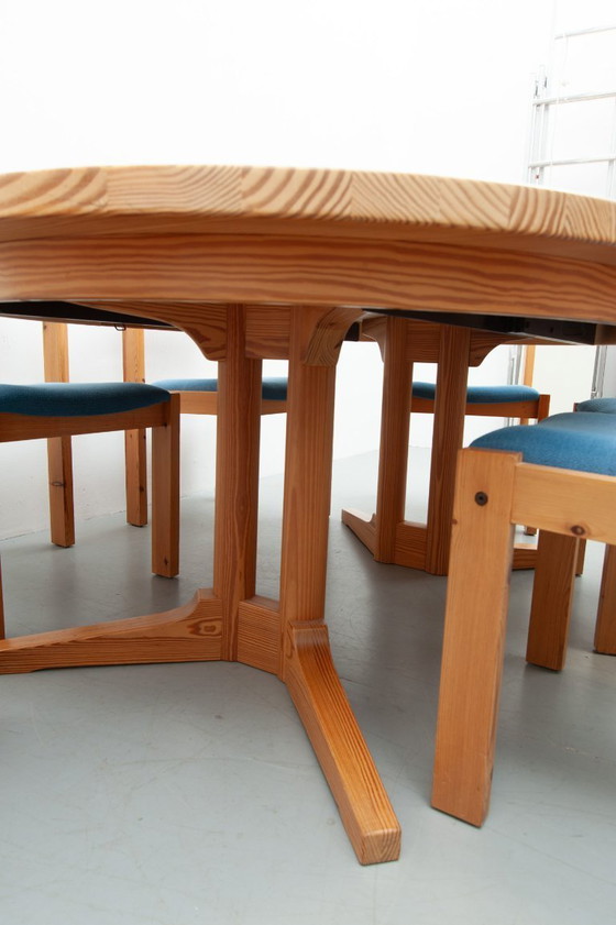 Image 1 of Extendable pine dining table by Silkeborg Møbelfabrik (1970s)