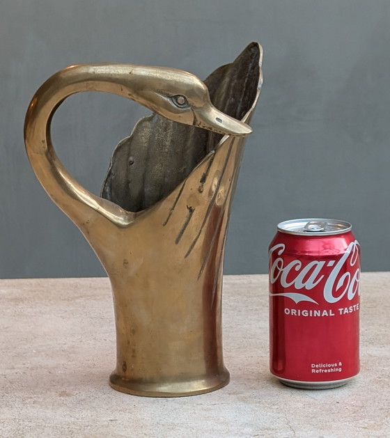 Image 1 of Vaso/versatore in ottone, Cigno