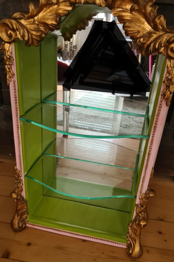 sierlijke vitrine – Spiegelburg, Vitrinekasten, Glass, Gold (photo 11 of 13)