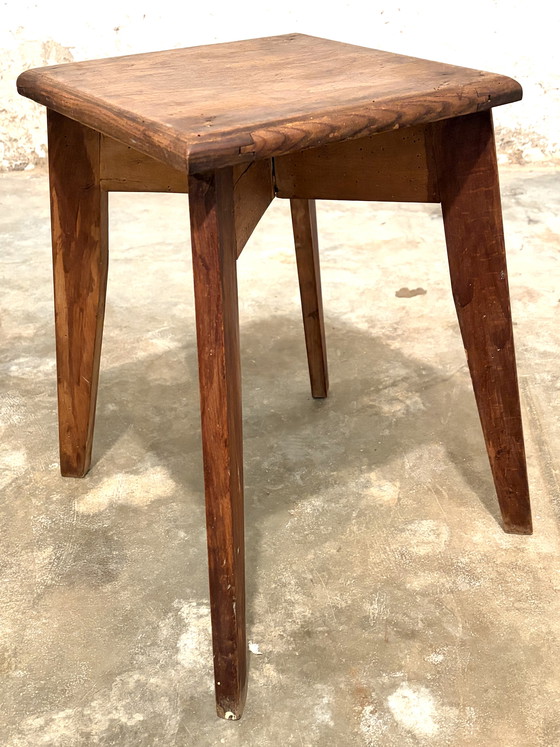 Image 1 of Stool in the style of Jean Prouvé 