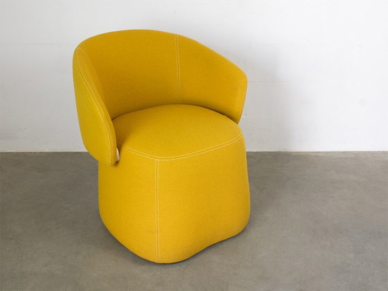 Haworth Openest Armchair and Pouf, designed by Patricia Urquiola, Textile, Yellow, Modern (photo 2 of 12)
