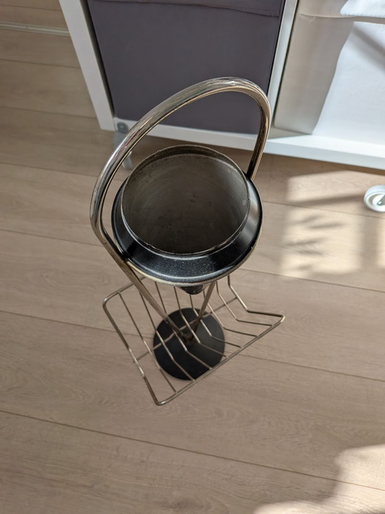 Vintage Ashtray and Magazine Rack, Cast Iron, Metal, Black (photo 11 of 13)