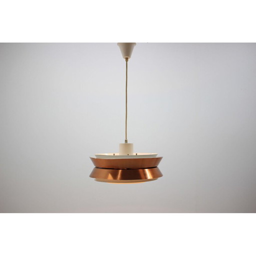Lampada a sospensione vintage in metallo, Danimarca 1970
