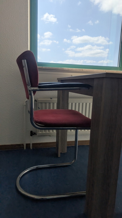 6 Chaises De Wit / Gispen original. modèle 3011