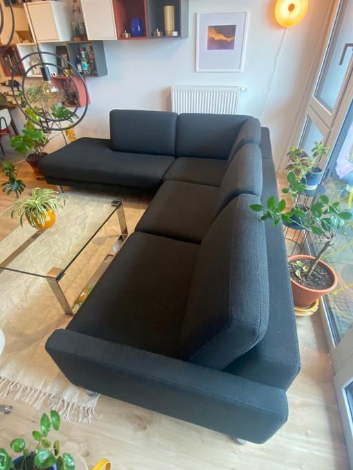 Rolf Benz EGO - Canapé d'angle 5 places - Revêtement en tissu haut de gamme - Excellent état