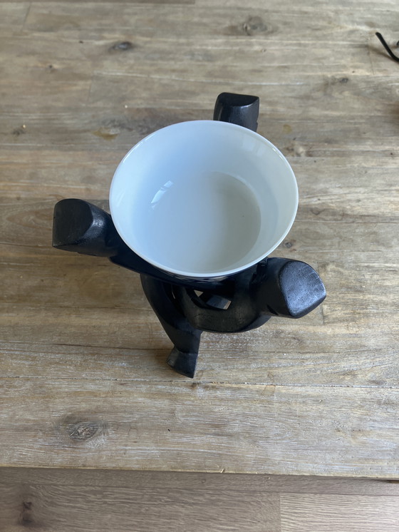 Image 1 of Sculpture africaine en bois sculptée à la main