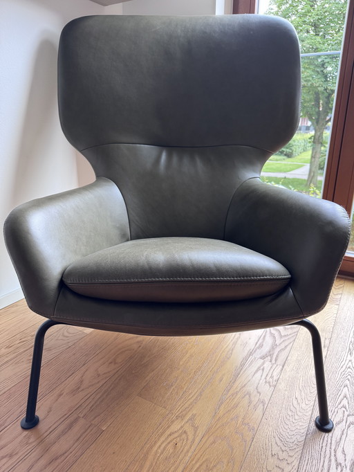 Sessel Dublin BoConcept, olive York-Leder