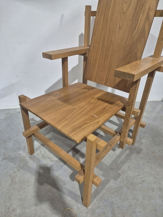 Interpretation of a rietveld chair, Armchairs, Wood, Brown (photo 3 of 7)