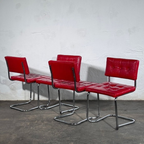 Image 1 of Set di 6 sedie in stile Cesca di Marcel Breuer, Italia, anni '60