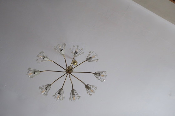 Image 1 of Lampadario ellittico di Emil Stejnar per Rupert Nikoll, Austria, anni '50.