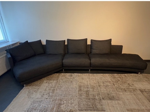 Rolf Benz Ecksofa Onda 005 schwarzgrijs Designersofa