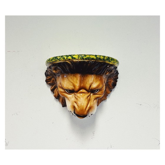 Image 1 of Étagère murale en céramique Lion