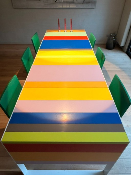 Tavolo di design colorato