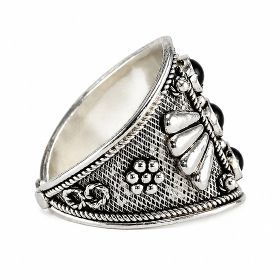 Image 1 of 925 Sterling Silber Ring 1990er ungetragen