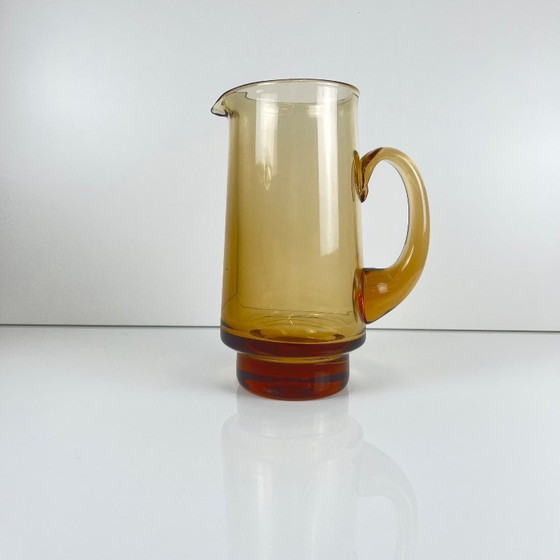 Image 1 of Brocca/brocca in vetro soffiato ambrato