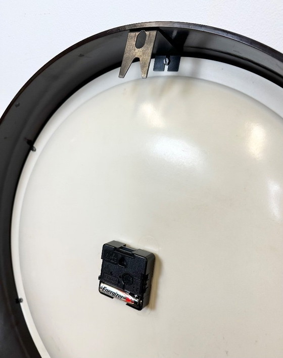Image 1 of Large Industrial Bakelite Factory Wall Clock from Pragotron, 1960s