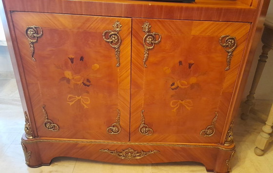 Image 1 of Mobile "Palissandro" (per TV, bar o ripostiglio) con ornamento in bronzo