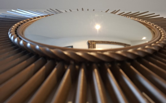 Image 1 of Espejo solar de 83 cm de Chaty Vallauris, firmado en 1960.