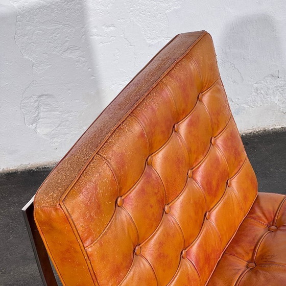 Image 1 of Barcelona Style Lounge Chair, Vintage Reproduction