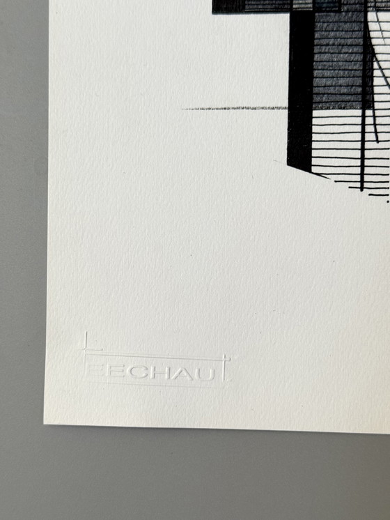 Image 1 of Eugène Eechaut (1928-2019) - 4 works, ink on paper 1982-1984