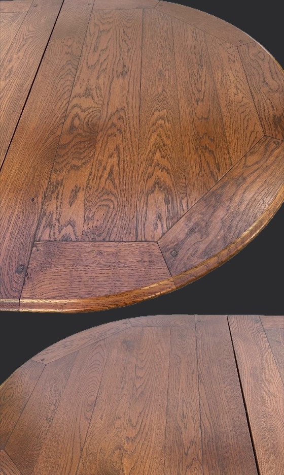 Image 1 of Bannink Art Nouveau extendable dining table cherry wood