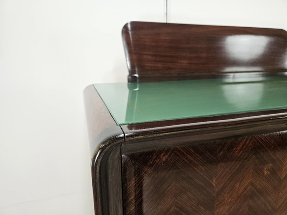 Credenza in mogano con piano in vetro, 1960 – Credenze, Legno (photo 5 of 43)
