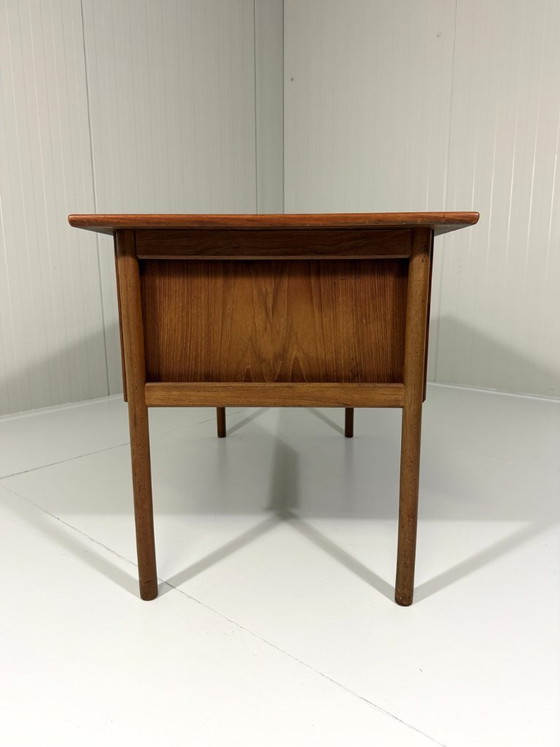 Gunnar Nielsen Teak Freestanding Desk Tibergaard Denmark – Wood (photo 9 of 15)