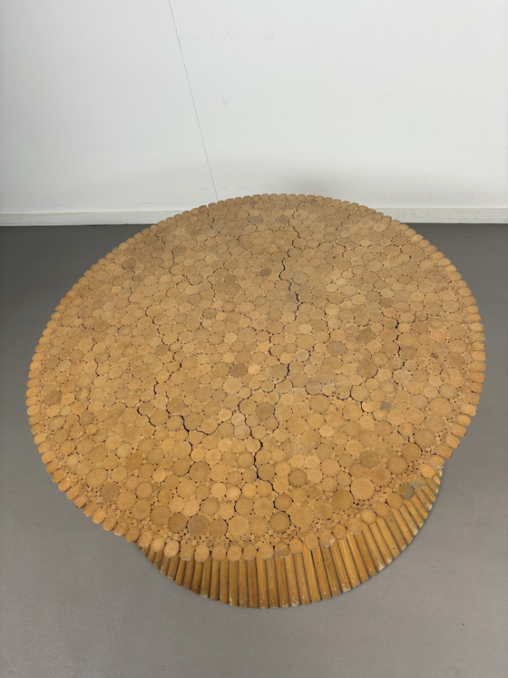 Image 1 of Vintage Salotable by Elinor and John McGuire Bamboo and Rattan 1970's