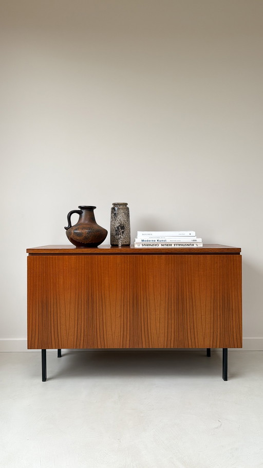 Armoire de rassemblement/coffre à charnières en bois vintage