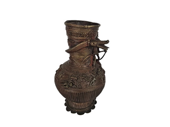 Image 1 of Tibet - bronze - 'Dragon' - Mythical figures - vase - 20th century