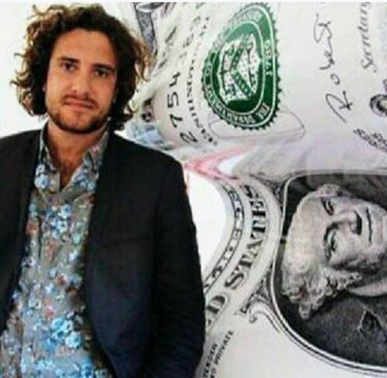 Image 1 of Karl Lagasse - One Dollar Rosso Bianco - Sculpture Aluminium