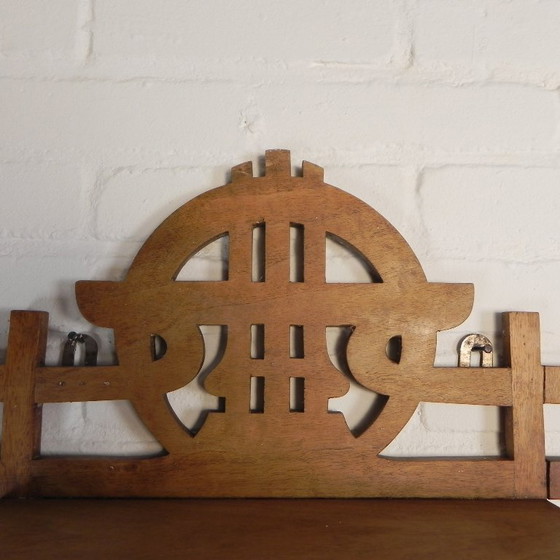 Image 1 of Appendiabiti da parete in stile Liberty, etagere, anni '20