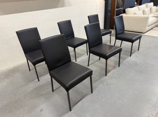 6 Rolf Benz 652 Dining Chair Anthracite